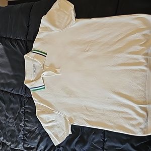 ZARA size L white polo golf shirt.
